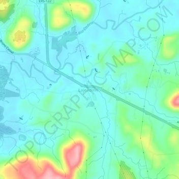 Mappa topografica Lajeadinho, altitudine, rilievo