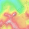 Mappa topografica Pico Anayet, altitudine, rilievo