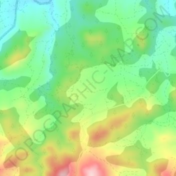 Mappa topografica Girona, altitudine, rilievo