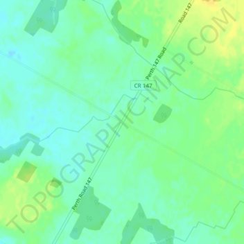 Mappa topografica Britton, altitudine, rilievo
