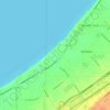 Mappa topografica Brookwood Beach, altitudine, rilievo