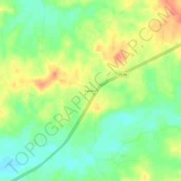 Mappa topografica Laconia, altitudine, rilievo