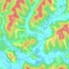Mappa topografica New Era, altitudine, rilievo