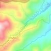 Mappa topografica Catawba Falls, altitudine, rilievo