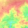 Mappa topografica Le Ménez, altitudine, rilievo