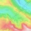 Mappa topografica Récusset, altitudine, rilievo