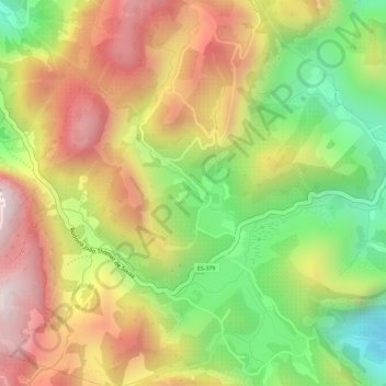 Mappa topografica São Cristóvão, altitudine, rilievo