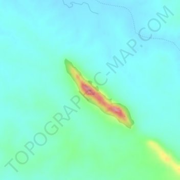 Mappa topografica Mount Nigger, altitudine, rilievo