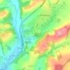 Mappa topografica Chudleigh Rocks, altitudine, rilievo