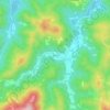 Mappa topografica Fucine, altitudine, rilievo