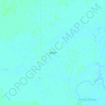Mappa topografica Capiata, altitudine, rilievo
