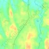 Mappa topografica Clermont, altitudine, rilievo