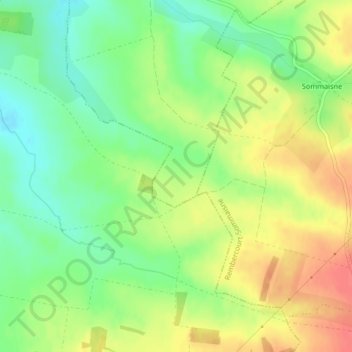 Mappa topografica Le petit ban, altitudine, rilievo