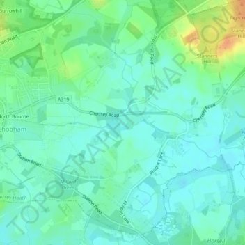 Mappa topografica Kalima Caravan Site, altitudine, rilievo
