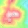 Mappa topografica Mount Konocti, altitudine, rilievo