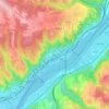 Mappa topografica Vérenay, altitudine, rilievo