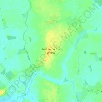 Mappa topografica Foston on the Wolds, altitudine, rilievo