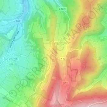 Mappa topografica Ausichtspunkt Dornbergpass, altitudine, rilievo
