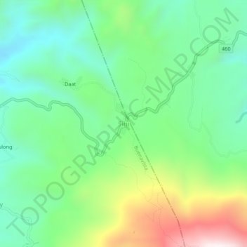 Mappa topografica Sihi, altitudine, rilievo