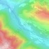 Mappa topografica Perles, altitudine, rilievo