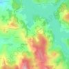 Mappa topografica Vaux, altitudine, rilievo