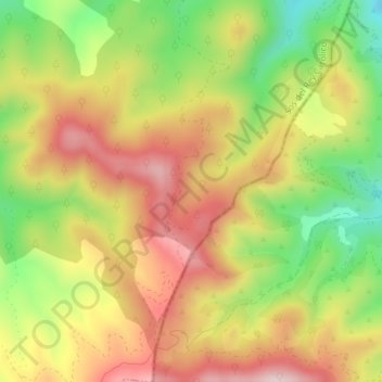 Mappa topografica Piquera, altitudine, rilievo