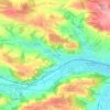 Mappa topografica Gebersdorf, altitudine, rilievo