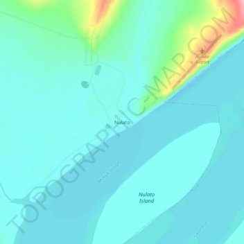 Mappa topografica Nulato, altitudine, rilievo