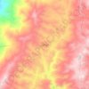 Mappa topografica La Paz, altitudine, rilievo