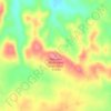 Mappa topografica Arbuckle Mountains High Point, altitudine, rilievo