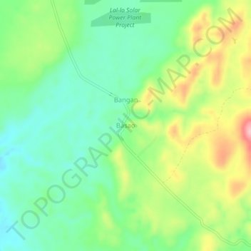 Mappa topografica Basao, altitudine, rilievo
