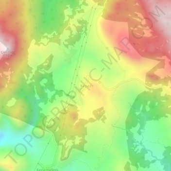 Mappa topografica Kepez, altitudine, rilievo