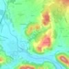 Mappa topografica Raggane, altitudine, rilievo