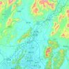 Mappa topografica 灵川县, altitudine, rilievo