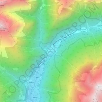 Mappa topografica Fiumenero, altitudine, rilievo