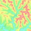 Mappa topografica Munday, altitudine, rilievo
