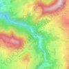 Mappa topografica Le Sonnant d'Uriage, altitudine, rilievo