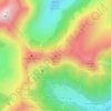 Mappa topografica Téton de Vénus, altitudine, rilievo