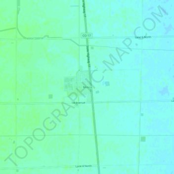 Mappa topografica Mosca, altitudine, rilievo