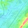 Mappa topografica Hudson Gardens, altitudine, rilievo