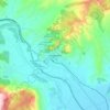Mappa topografica Καλαμπάκα, altitudine, rilievo