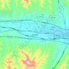 Mappa topografica 岗沟街道, altitudine, rilievo