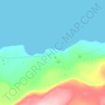 Mappa topografica Saint George, altitudine, rilievo