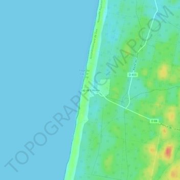 Mappa topografica Cap de L'Homy, altitudine, rilievo