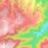 Mappa topografica Ladignat, altitudine, rilievo