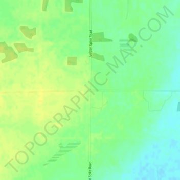 Mappa topografica Golden Spike, altitudine, rilievo