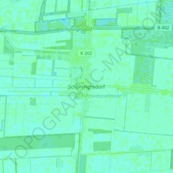 Mappa topografica Schöninghsdorf, altitudine, rilievo