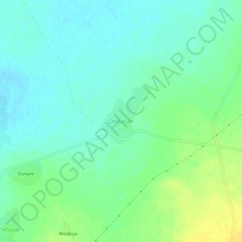 Mappa topografica Dedasari, altitudine, rilievo