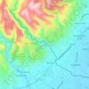 Mappa topografica Candulawan, altitudine, rilievo