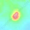 Mappa topografica Turkey Mountain, altitudine, rilievo